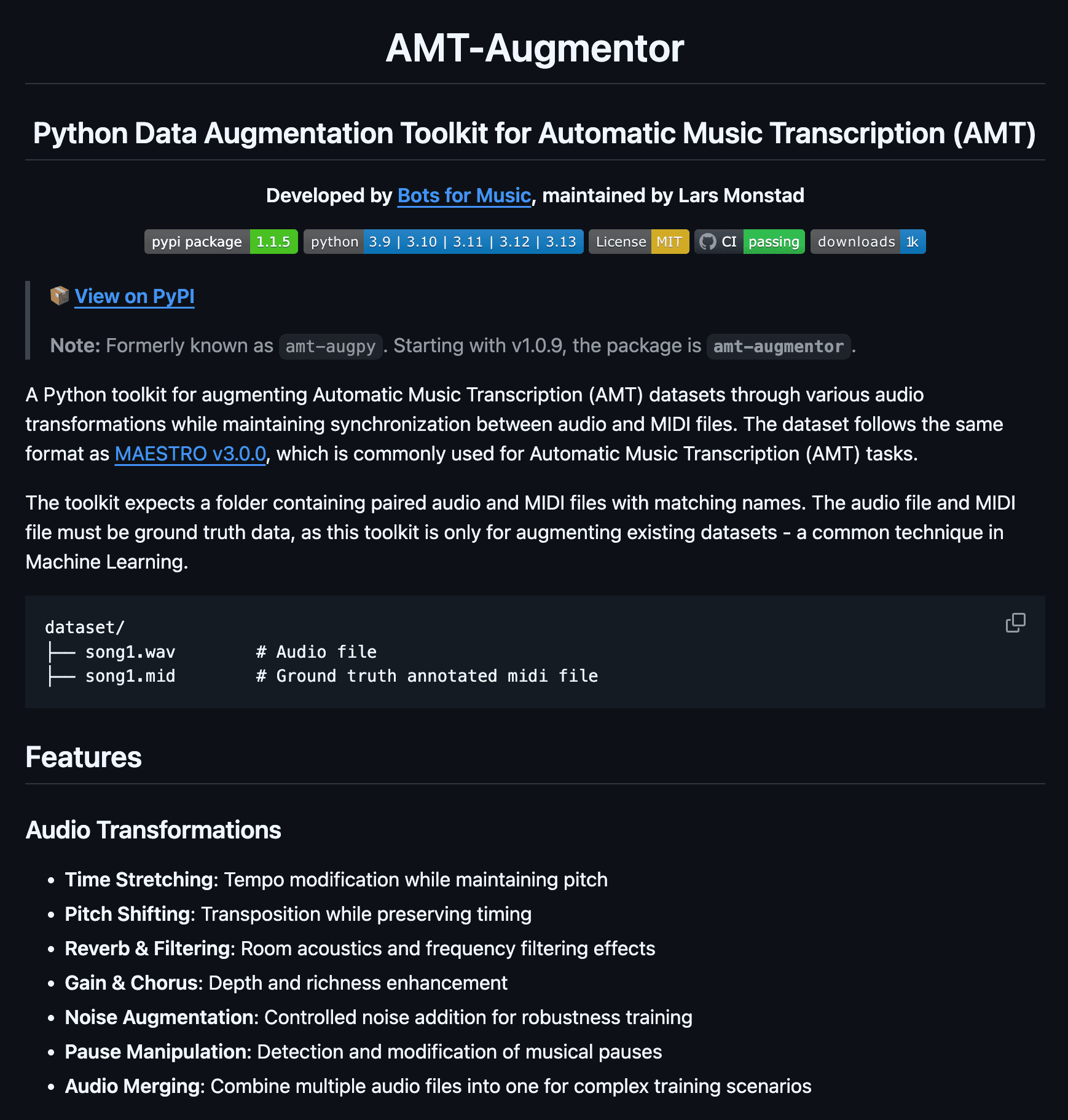 AMT-Augmentor Research