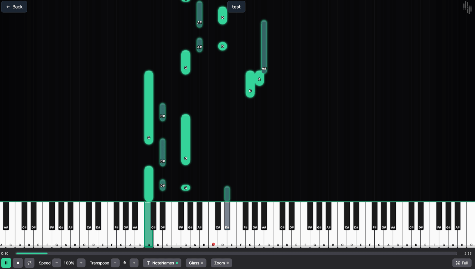 Create a piano-roll tutorial