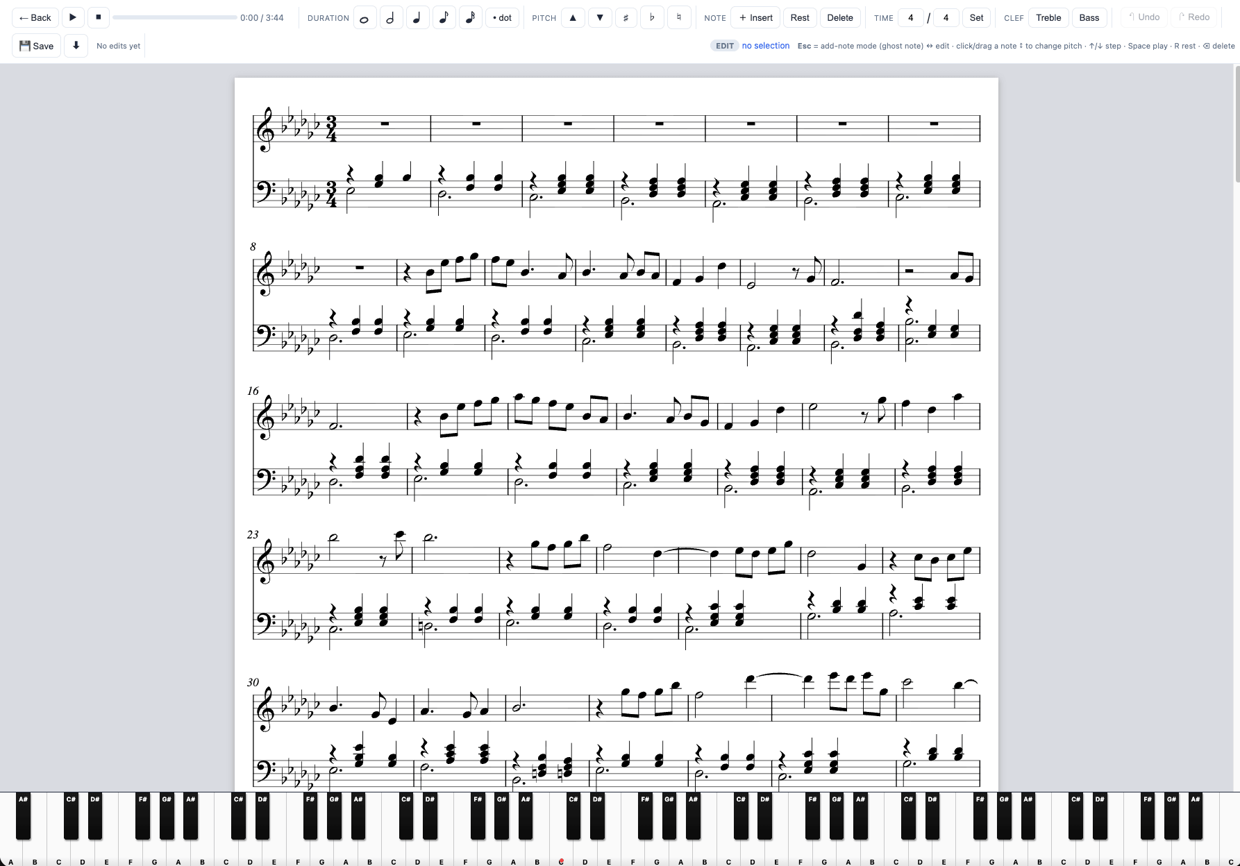 Score editor