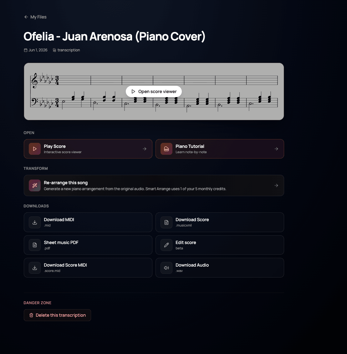 Everything for one song, in one place